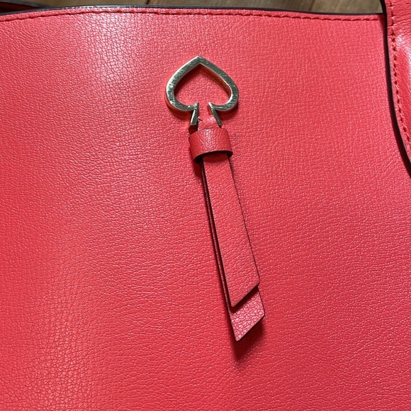 Kate Spade leather coral purse tote - Picture 6 of 12